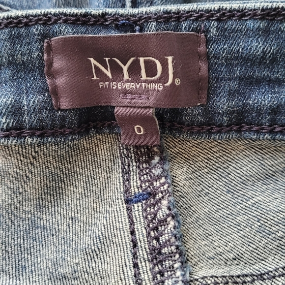 NYDJ Sheri Slim Straight Leg Jean Sz 0 - Picture 3 of 5